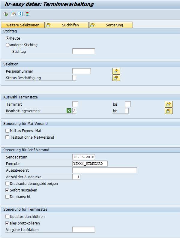 Screenshot hr-easy dates